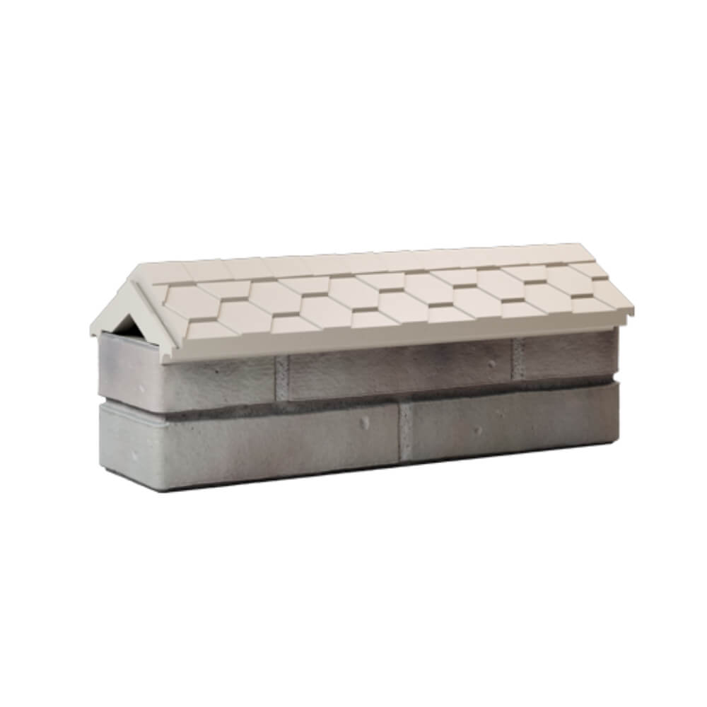 Парапет Zking Эверест Бежевый с посадкой на 0.5 кирпича (130мм)