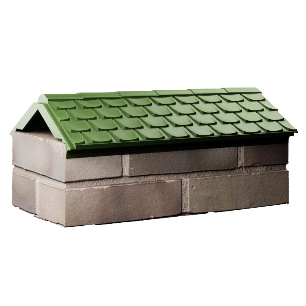 Парапет Zking Эльбрус Зеленый с посадкой на 1 кирпич (255мм)
